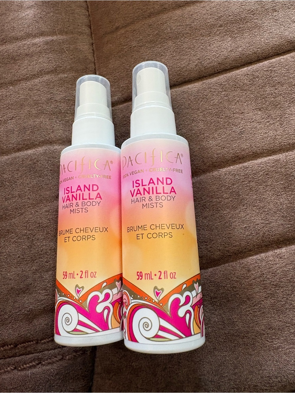 Pacifica Island Vanilla Hair & Body Mist — Pink, Peach, Yellow